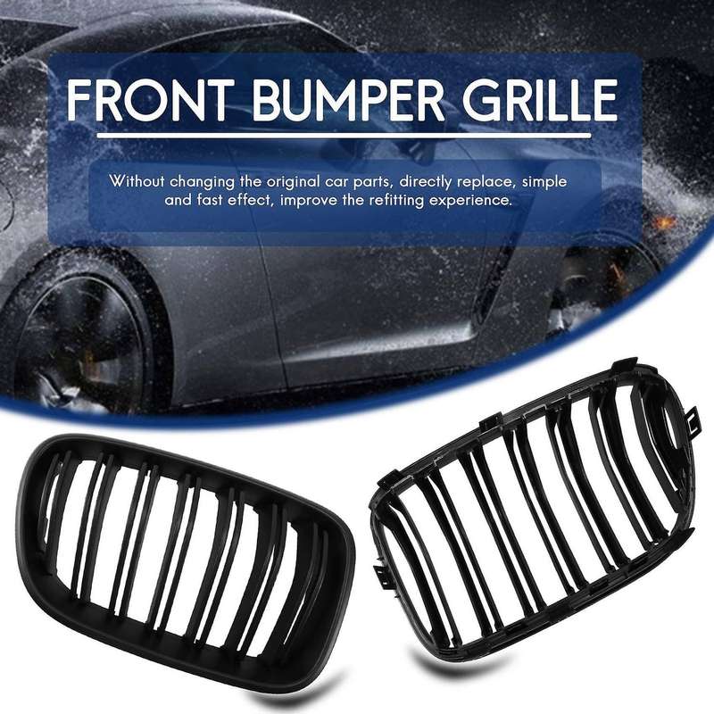 Car Front Bumper Kidney Grille Two-Line Grille for  X3 F25 2010-2014 51712297589 51712297590