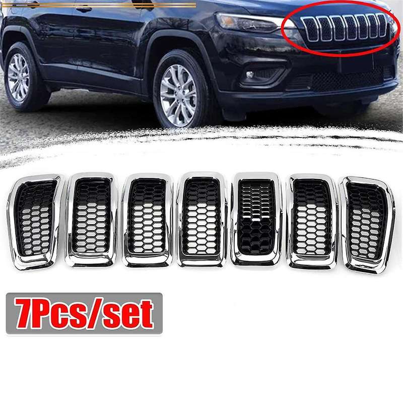Car Front Bumper Insert Mesh Grille Decoration Cover Front Radiator Inlet Grill Trim Cover for 2014
