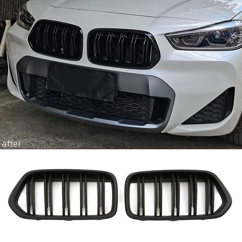 Car Front Bumper Kidney Grill Grille for X2 F39 2018-2020 Replacement Racing Grills