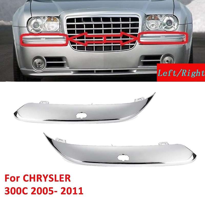 Car Front Bumper Lamp Cover Decorative Strip with Holes for 300C 2005-2011 04806124AA Right
