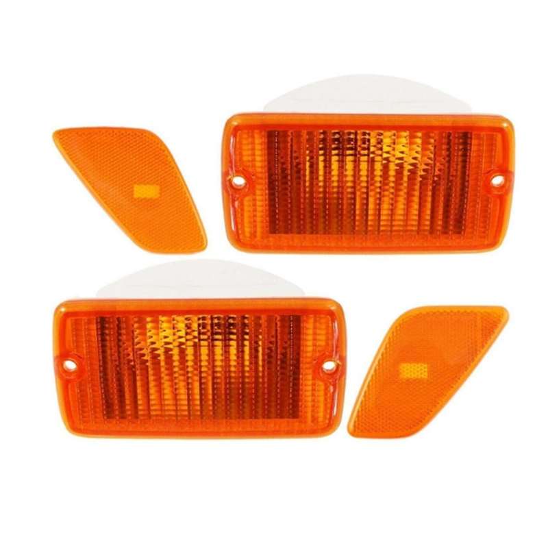 Car Front Bumper Light Cover 55157033AA for Wrangler TJ 1997-2006 Turn Signal Light Cover Yellow