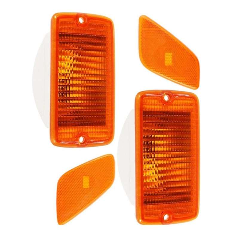Car Front Bumper Light Cover 55157033AA for Wrangler TJ 1997-2006 Turn Signal Light Cover Yellow