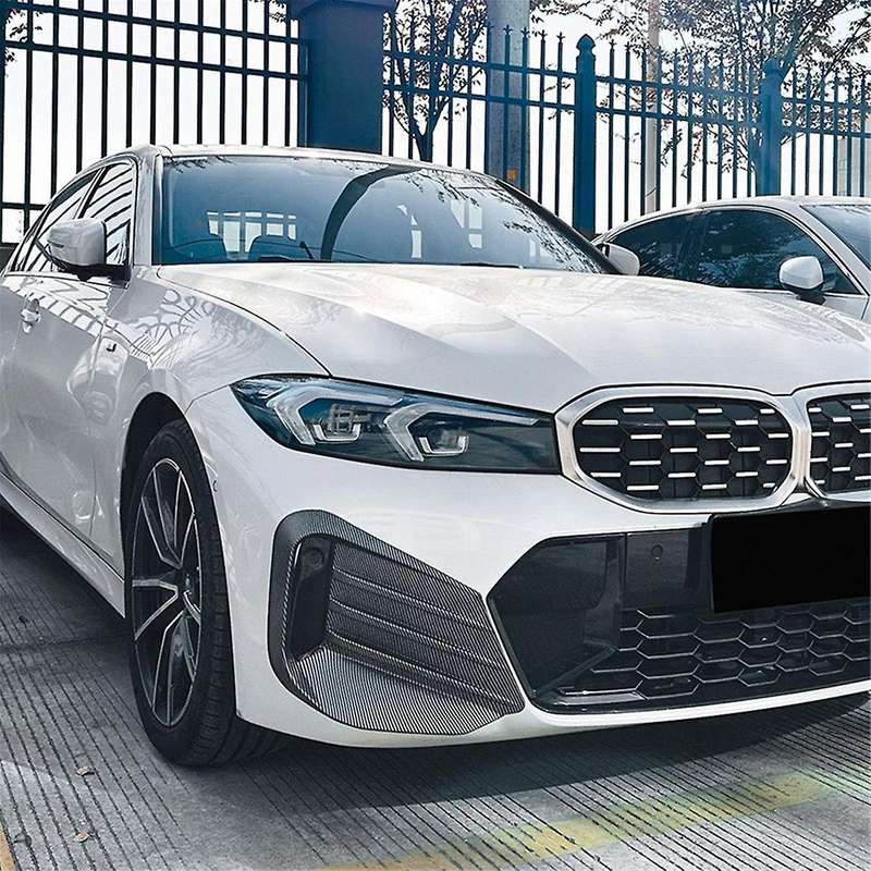 Car Front Bumper Light Frames Spoiler Racing Grille Cover for 3 G20 G21 2023+ Abs,a