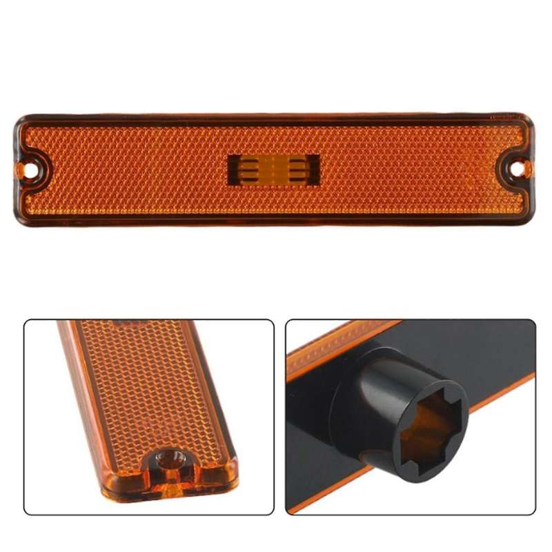 Car Front Bumper Light Cover 56001424 for Wrangler YJ 1987-1995 Turn Signal Light Cover Yellow