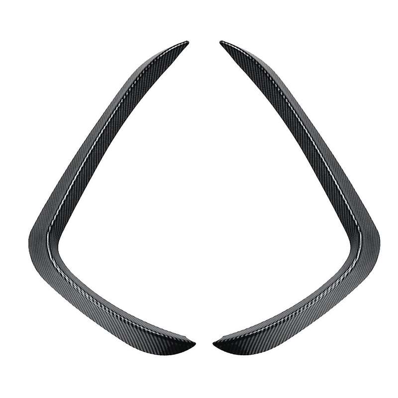 Car Front Bumper Lip Side Spoiler Fog Lamp Frames Cover for X5 F15 2014-2018 Body Kit Splitter(carbo