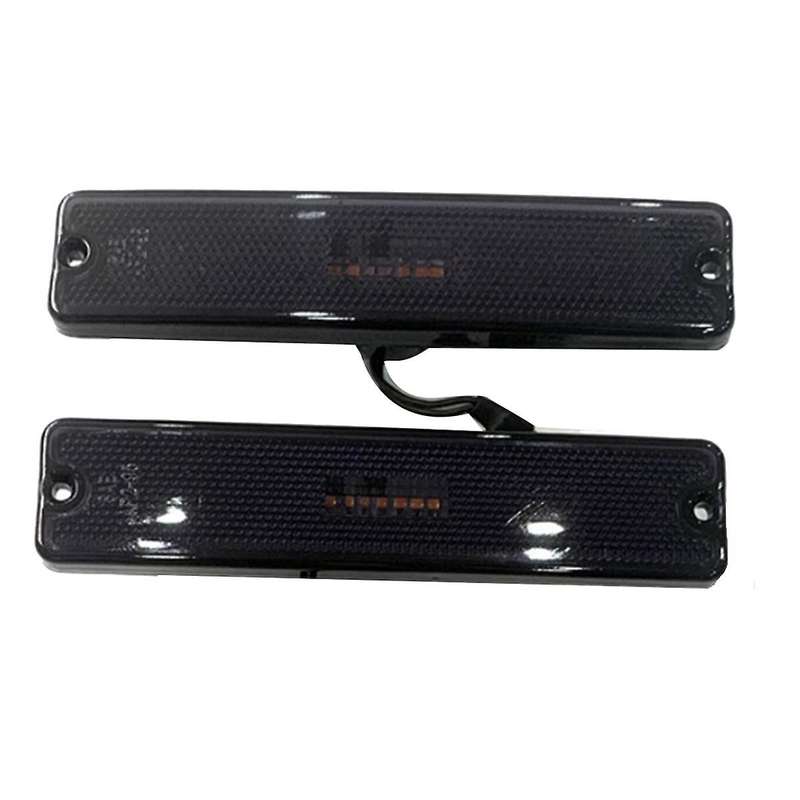Car Front Bumper Light LED Marker Lights 56001424 for Wrangler YJ 1987-1995 Turn Signal Light Black