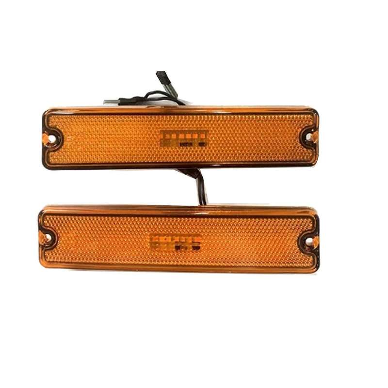 Car Front Bumper Light LED Marker Lights 56001424 for Wrangler YJ 1987-1995 Turn Signal Light Yellow