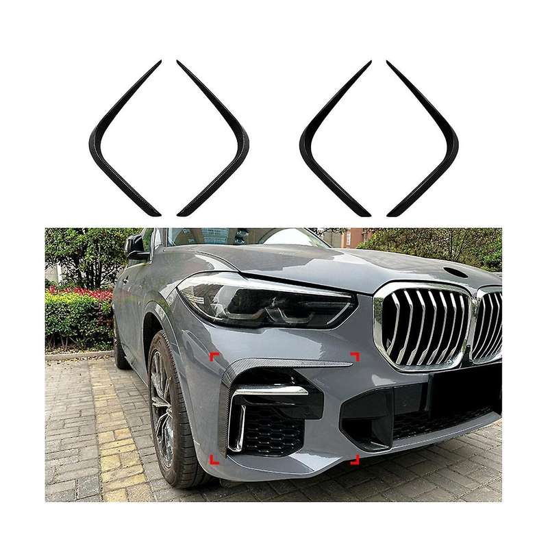 Car Front Bumper Lip Side Spoiler Fog Lamp Frames Cover for X5 G05 2019-2022 Body Kits Splitter(car