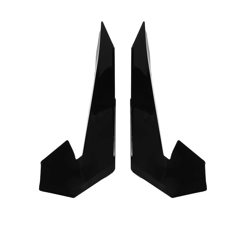 Car Front Bumper Lip Splitter Fin Air Knife Auto Kit Car Spoiler for 10TH Type-R 2019-2021 Bright Bl