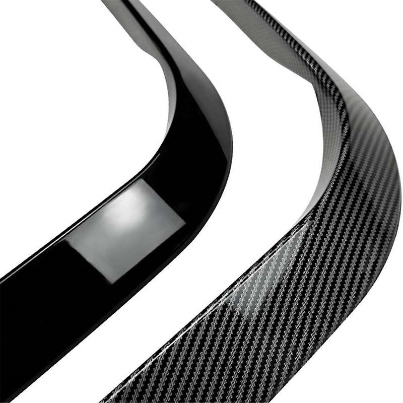 Car Front Bumper Lip Splitter Spoiler Strips for 3 Series E90 E91 2005-2008 Air Knife Trims Gloss Bl