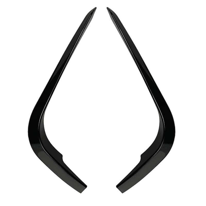 Car Front Bumper Lip Splitter Spoiler Strips for 3 Series E90 E91 2005-2008 Air Knife Trims Gloss Bl