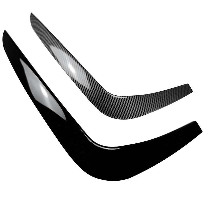 Car Front Bumper Lip Splitter Spoiler Strips for 2 Series F22 F23 2015-2019 Air Knife Trims Gloss Bl