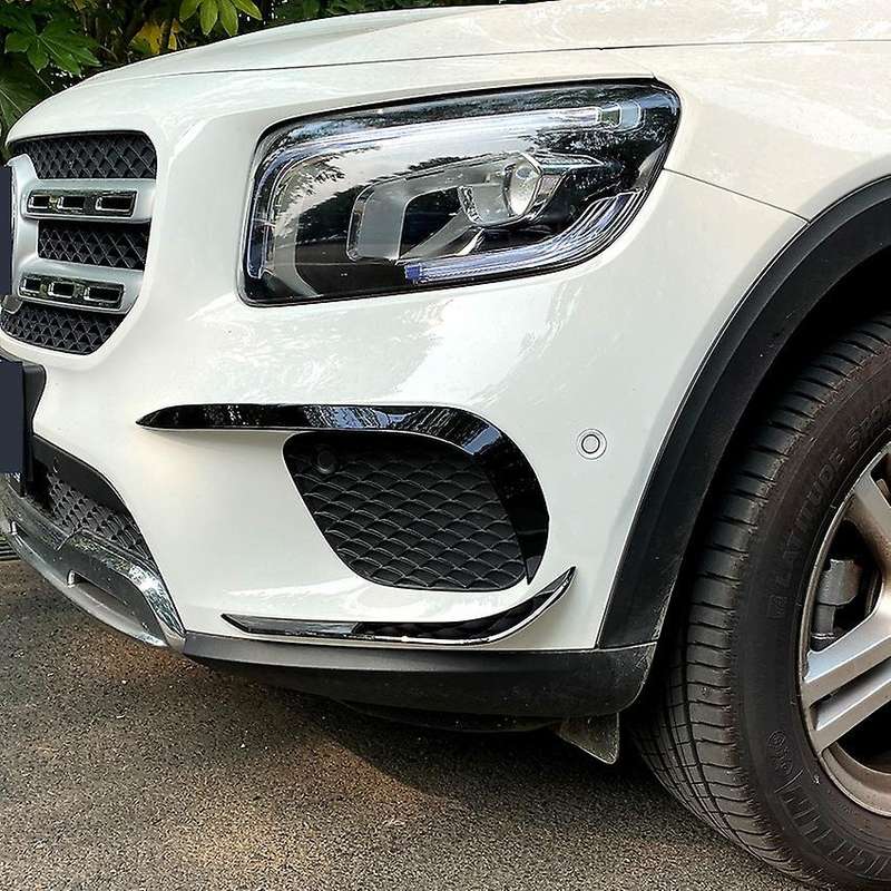 Car Front Bumper Lip Splitter Spoiler Side Decorative Covers Trim for X247 GLB180 GLB200 Black