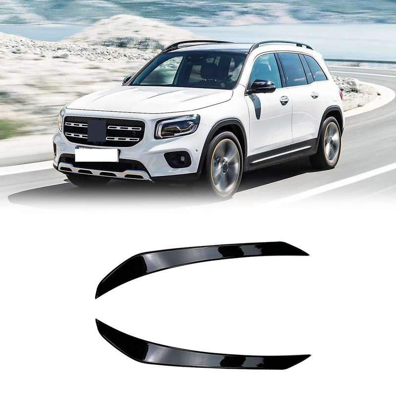 Car Front Bumper Lip Splitter Spoiler Side Decorative Covers Trim for X247 GLB180 GLB200 Black
