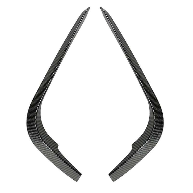 Car Front Bumper Lip Splitter Spoiler Strips for 3 Series E90 E91 2005-2008 Air Knife Trims Carbon F
