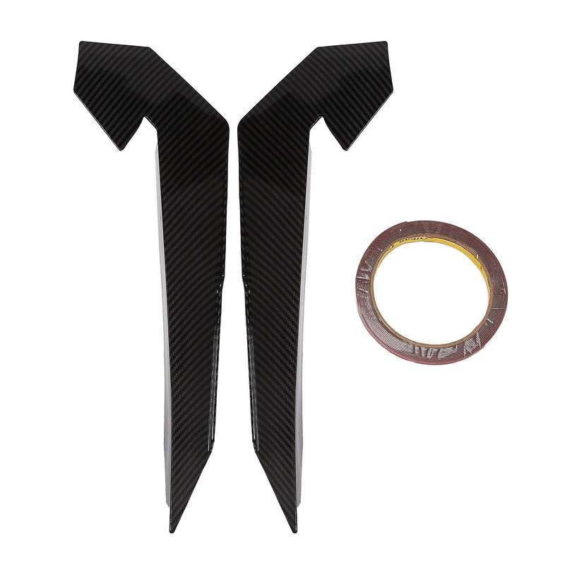Car Front Bumper Lip Splitter Fin Air Knife Auto Kit Car Spoiler for 10TH Type-R 2019-2021 Carbon Fi