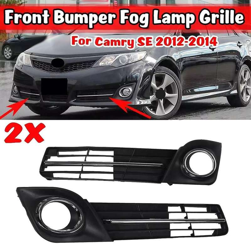 Car Front Bumper Lower Fog Light Grille Cover Bezel for 2012 2013 2014