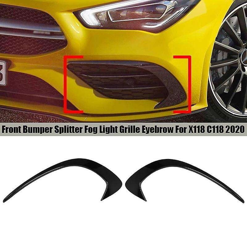 Car Front Bumper Lip Vent Splitter Spoiler Grilles for X118 C118 CLA180 CLA200 CLA220 CLA250 2020-20