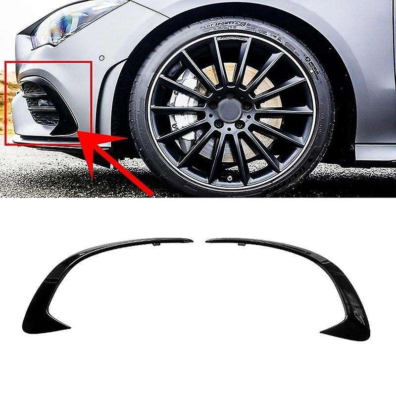 Car Front Bumper Lip Vent Splitter Spoiler Grilles for X118 C118 CLA180 CLA200 CLA220 CLA250 2020-20