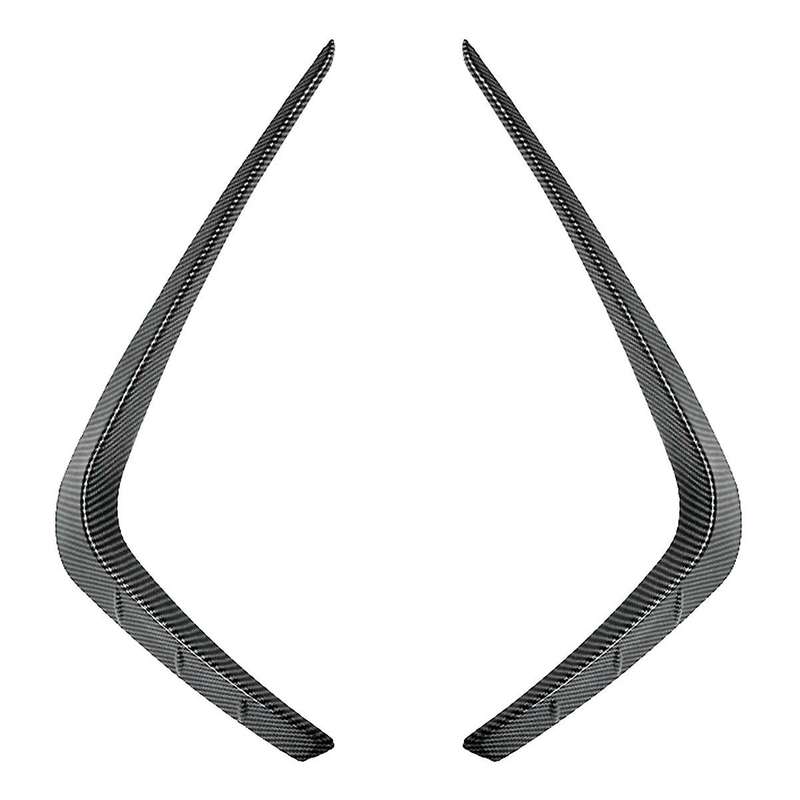 Car Front Bumper Lip Splitter Spoiler Strips for Focus St Line 2019-2022 Front Air Knife Trims Carbo