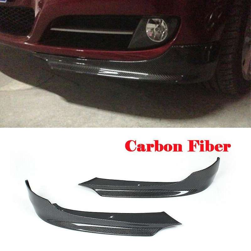 Car Front Bumper Lip Splitters for 325I 335I E90 Sedan 4-Door 2009 - 2012 Apron Winglets Flaps Spoil