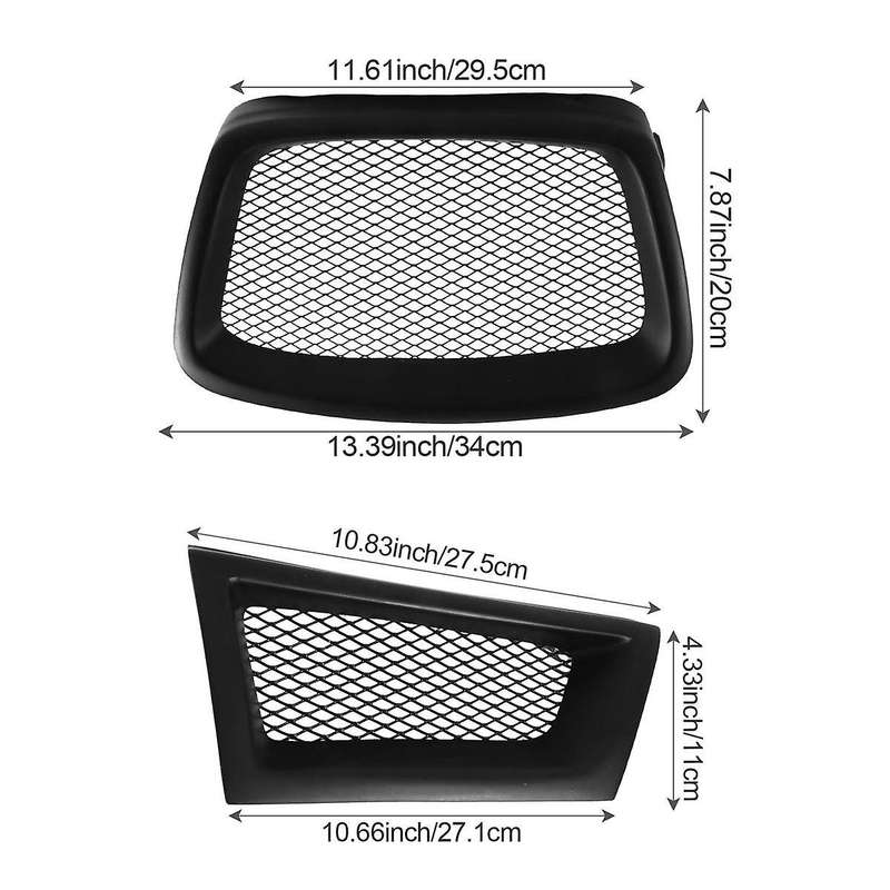 Car Front Bumper Lower Mesh Grill Grille Cover Trim for 9th 2006 2007
