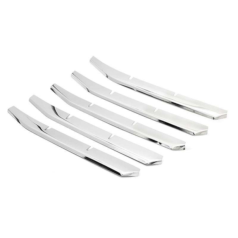 Car Front Bumper Lower Grille Grill Strips Trim for 3008 GT 2016-2020 5008 GT 2017-2020 Stainless St