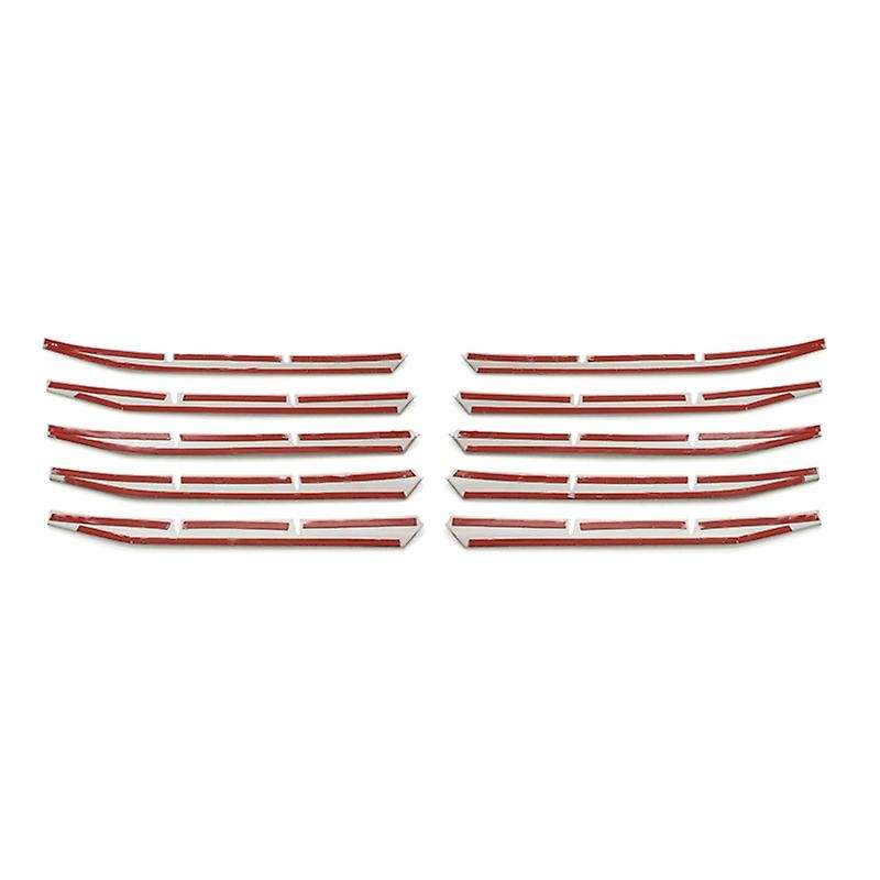 Car Front Bumper Lower Grille Grill Strips Trim for 3008 GT 2016-2020 5008 GT 2017-2020 Stainless St