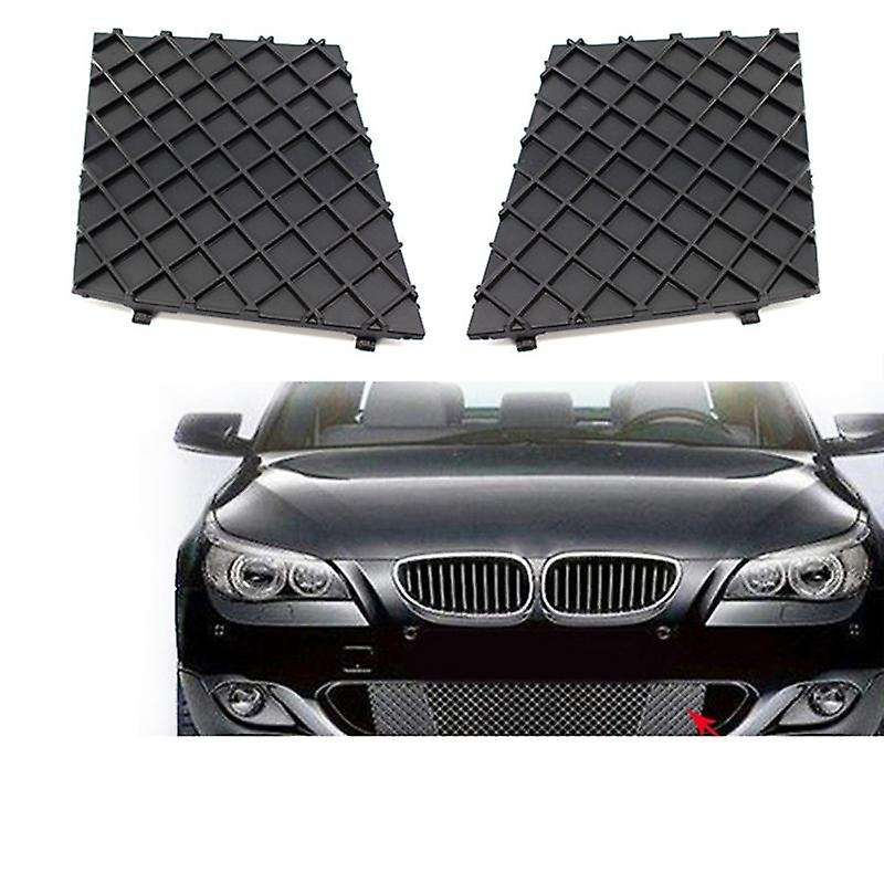 Car Front Bumper Lower Mesh Grill Plate Trim Cover for E60 E61