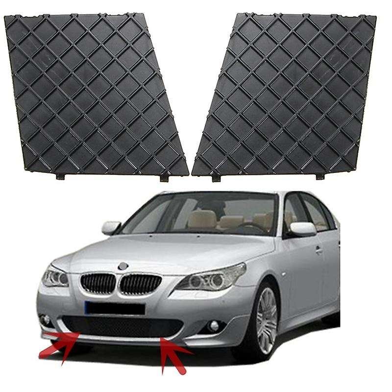 Car Front Bumper Lower Mesh Grill Plate Cover for E60 E61 M 51117897186 51117897184 Bumper Cover
