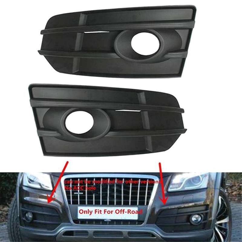 Car Front Bumper Racing Grills Fog Light Grille for Q5 2009 -2017 Fog Lamp Frame 8r0807681g 8r080768