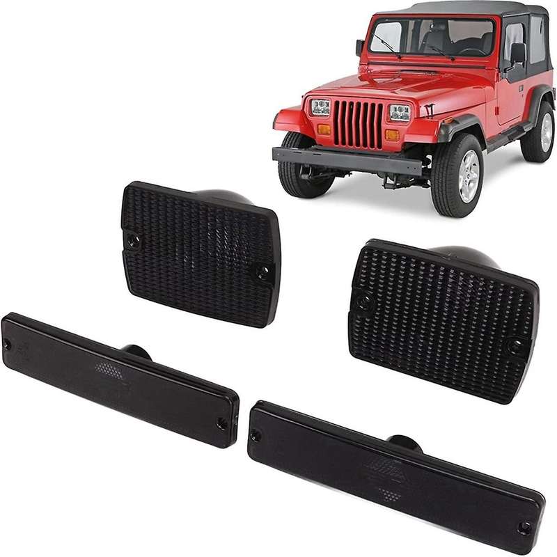 Car Front Bumper Side Marker Light Cover 56001378 56001424 for Wrangler YJ 1987-1995 Turn Signal Lig
