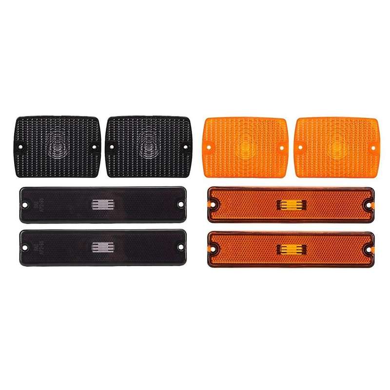 Car Front Bumper Side Marker Light Cover 56001378 56001424 for Wrangler YJ 1987-1995 Turn Signal Li