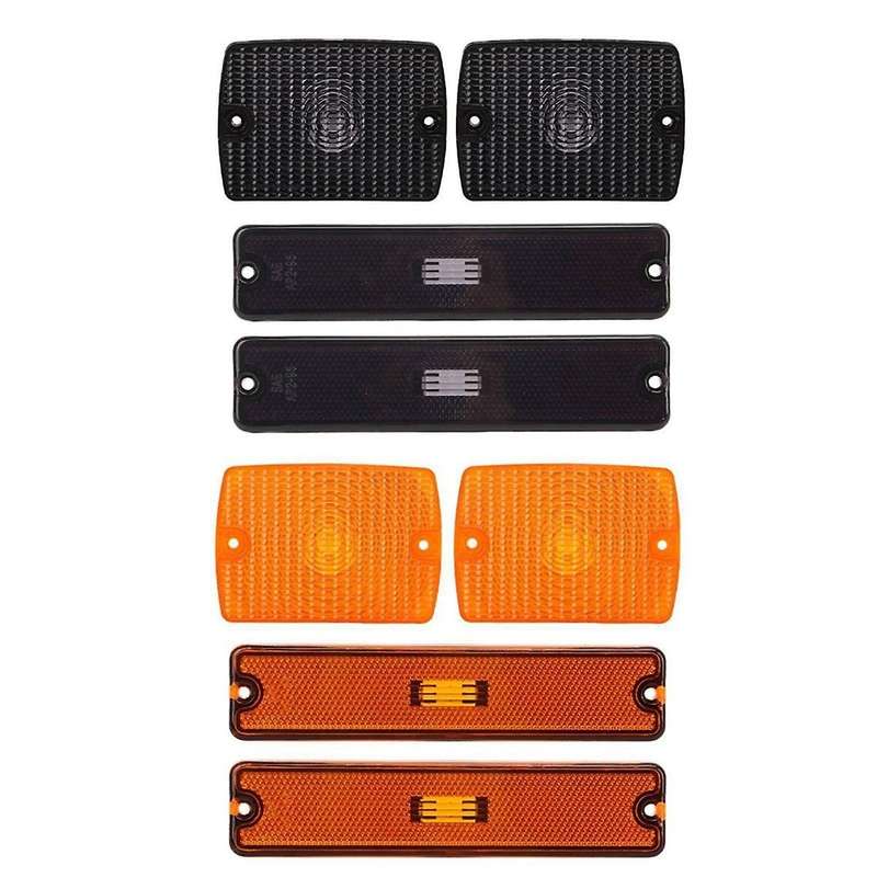 Car Front Bumper Side Marker Light Cover 56001378 56001424 for Wrangler YJ 1987-1995 Turn Signal Li