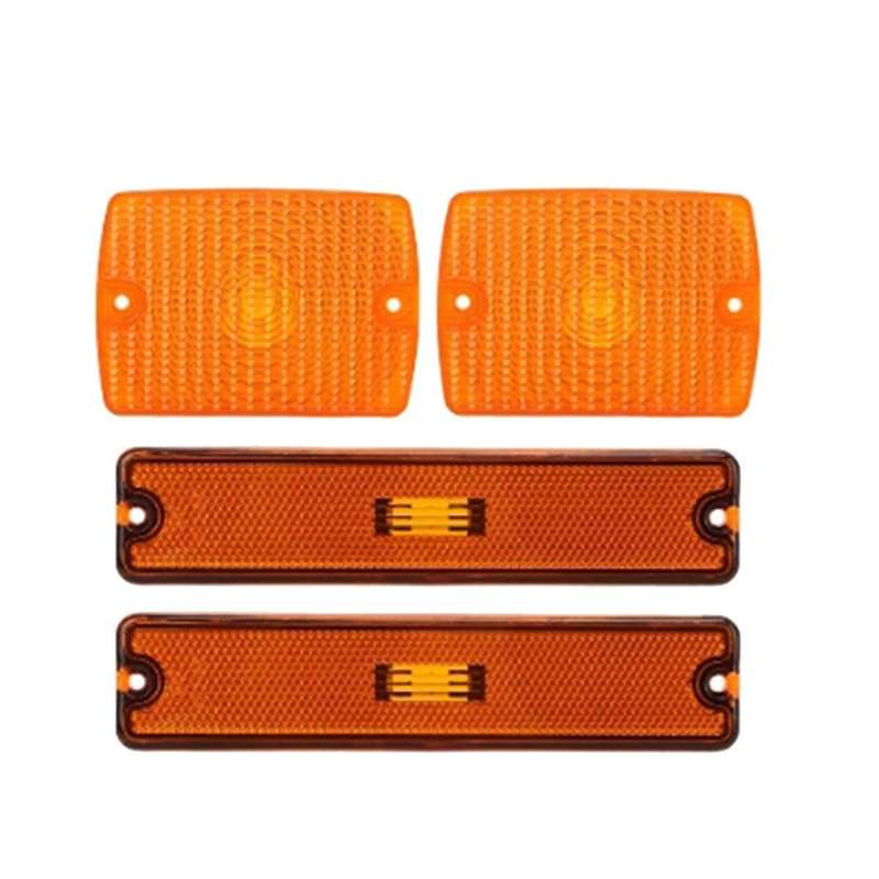 Car Front Bumper Side Marker Light Cover 56001378 56001424 for YJ 1987-1995 Turn Signal Light Cover