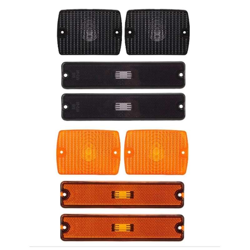Car Front Bumper Side Marker Light Cover 56001378 56001424 for YJ 1987-1995 Turn Signal Light Cover