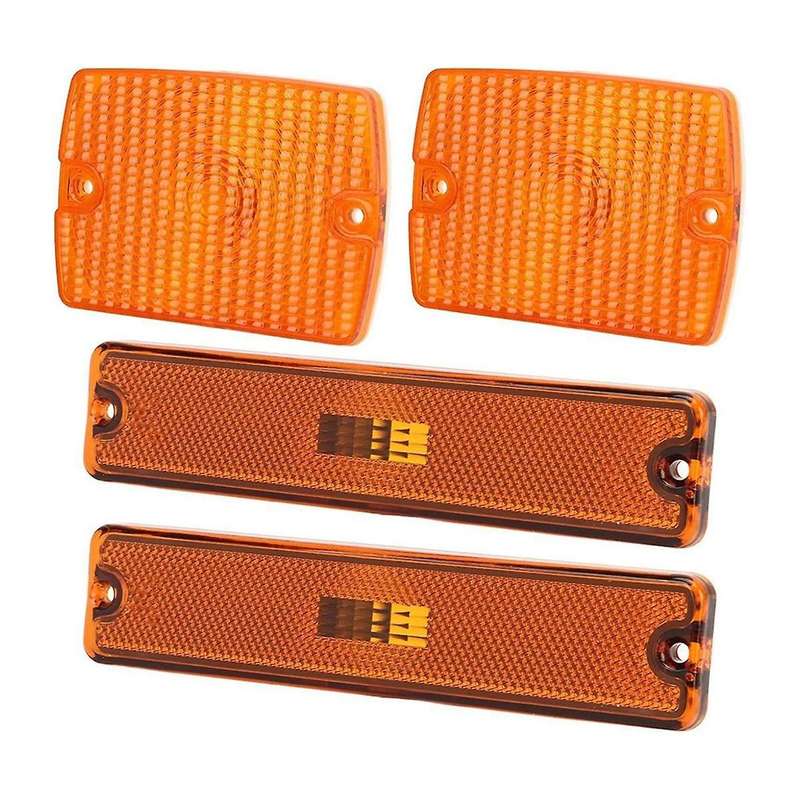Car Front Bumper Side Marker Light Cover 56001378 56001424 for YJ 1987-1995 Turn Signal Light Cover