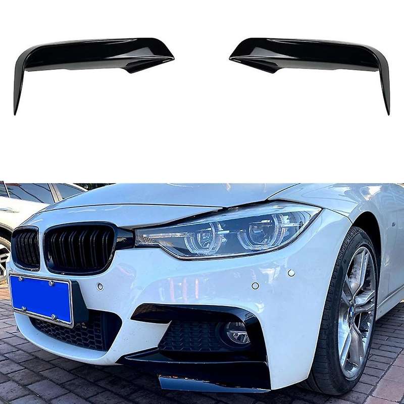 Car Front Bumper Side Splitter Spoiler Kit Fog Lamp Cover for - F30 F35 M Pack 320i 325i 2013-2019