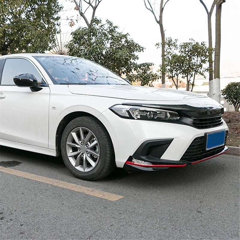 Car Front Bumper Side Spoiler Guard Car Body Modification for 11Th 22 Front Bumper Lip Wrap Angle S