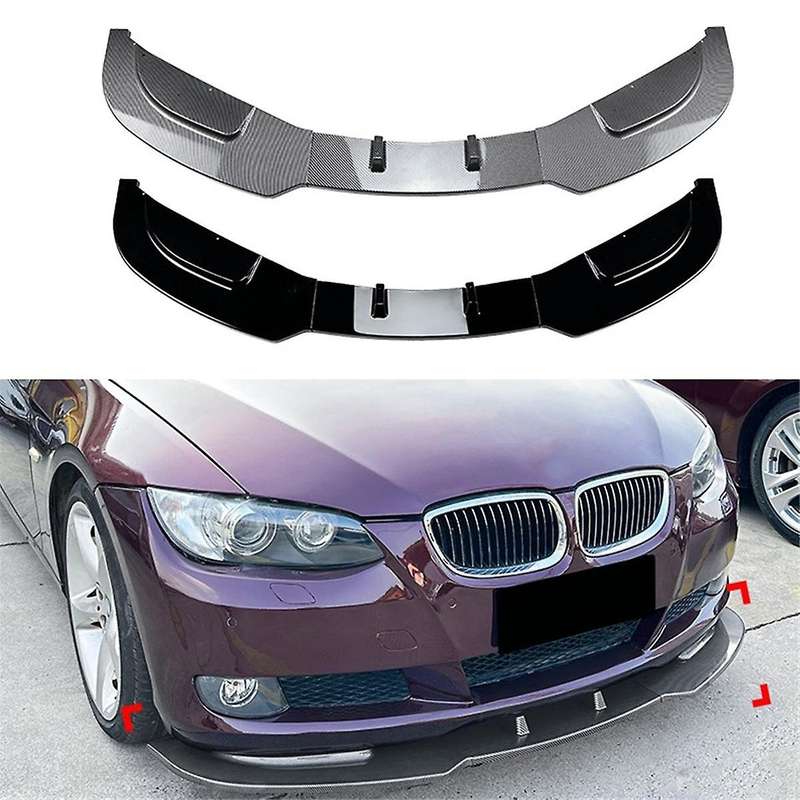 Car Front Bumper Splitter Lip Diffuser Spoiler Cover Guard for 3 Series E92 E93 2006-2013 Carbon Fib