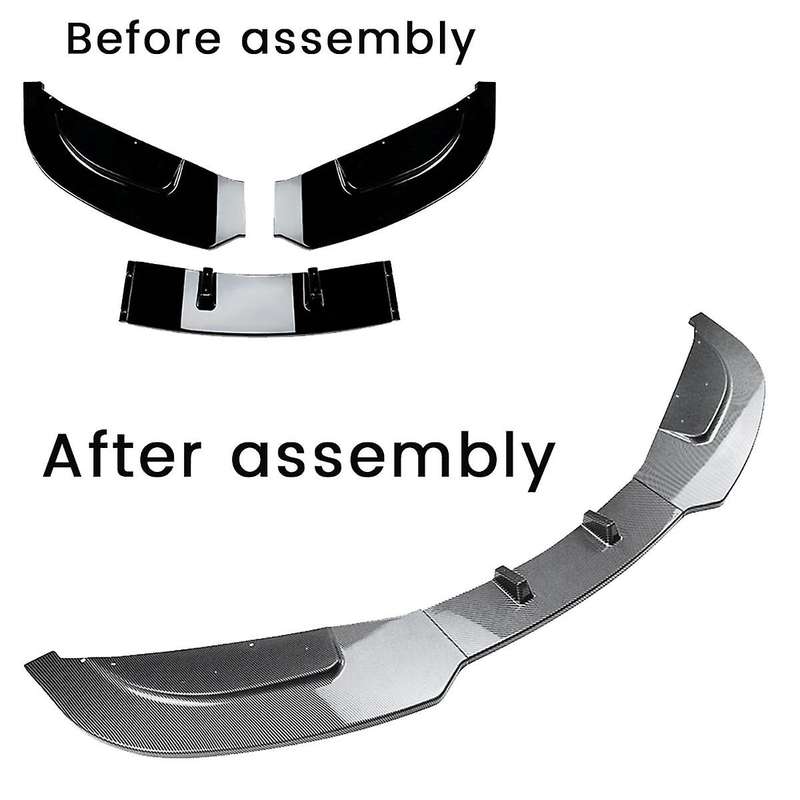 Car Front Bumper Splitter Lip Diffuser Spoiler Cover Guard for 3 Series E92 E93 2006-2013 Carbon Fib