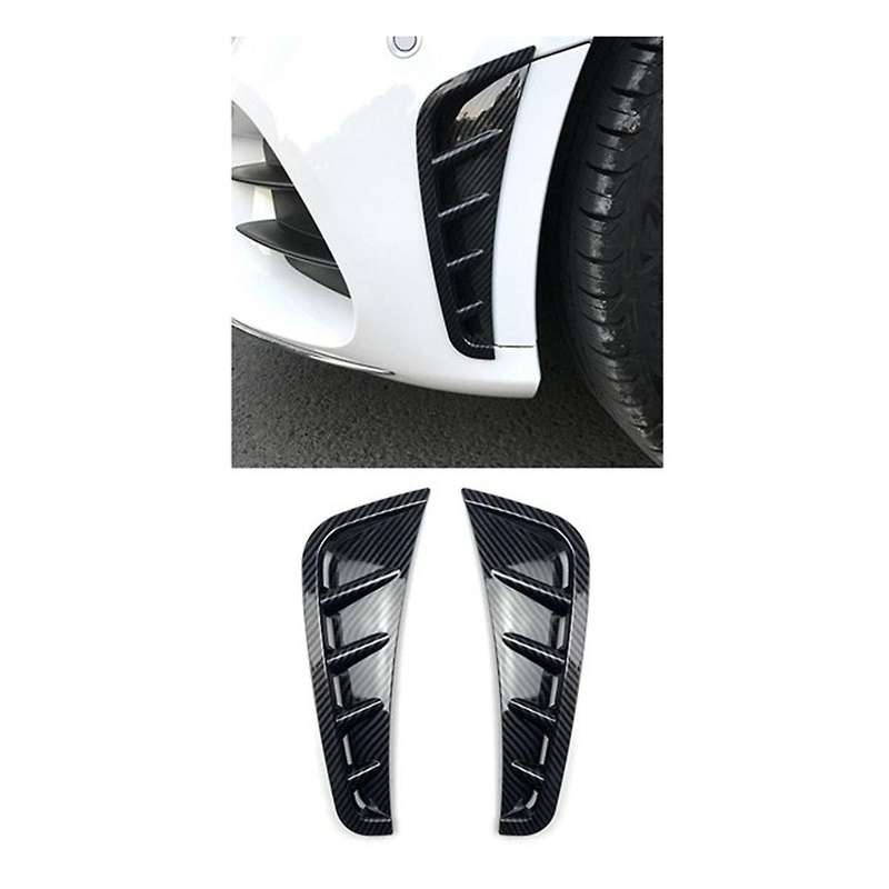Car Front Bumper Side Spoiler Splitter Cover for C Class W205 2019+ Flank Air Intake Wind Knife