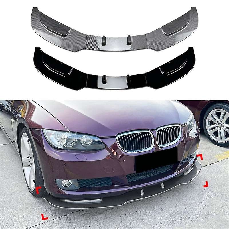 Car Front Bumper Splitter Lip Diffuser Spoiler Cover Guard for 3 Series E92 E93 2006-2013 Gloss Bla