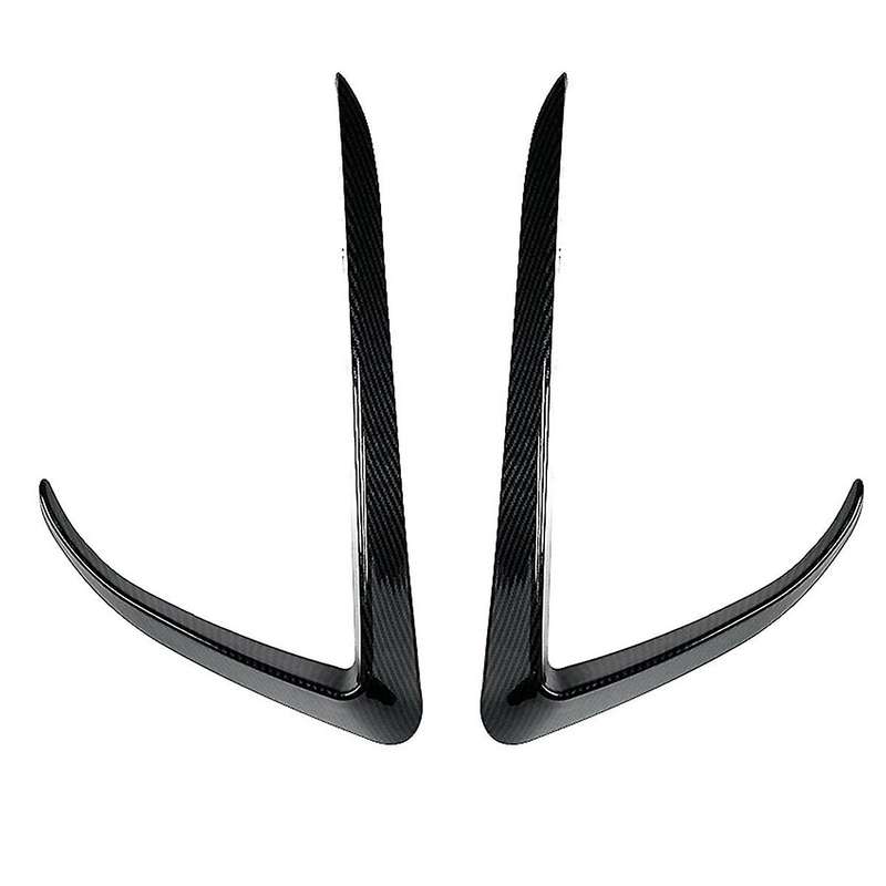 Car Front Bumper Splitter Spoiler Covers Trim Fog Lights Eyebrow Wind Knife for Model X 2015-2020 C