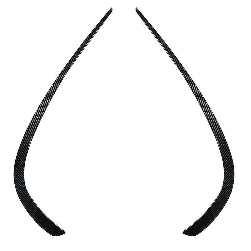 Car Front Bumper Splitter Spoiler Air Knife Covers Trim for E-Class Coupe C207 2013-2016 Line Carbon