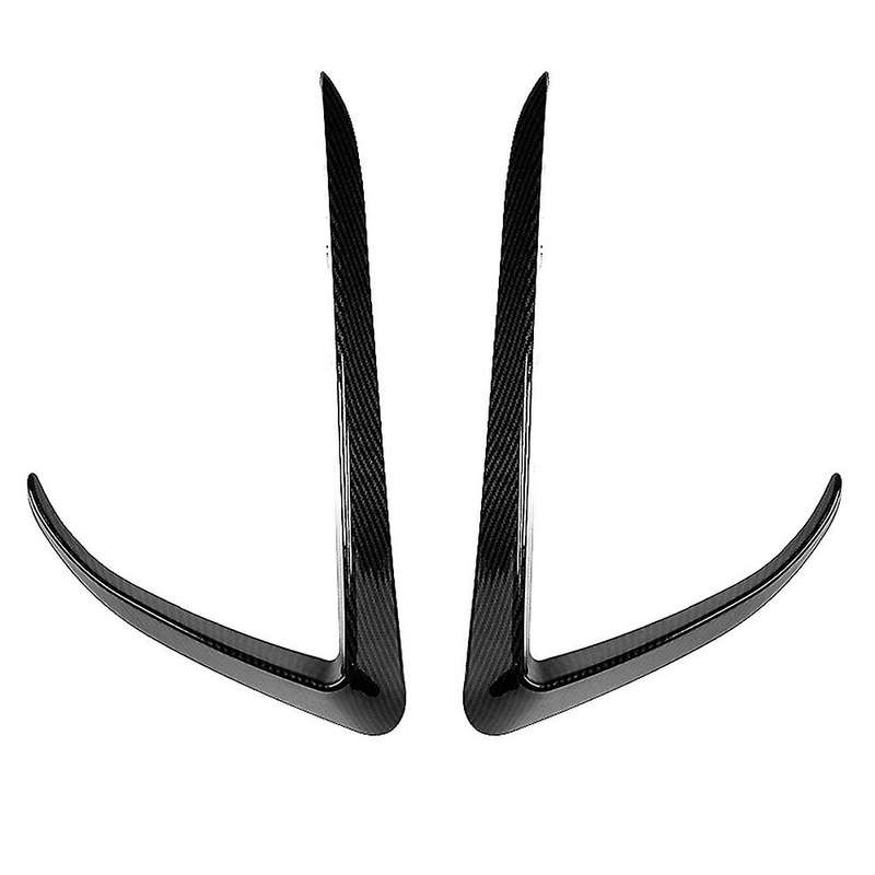 Car Front Bumper Splitter Spoiler Covers Trim Fog Lights Eyebrow Wind Knife Sticker for Model X 2015