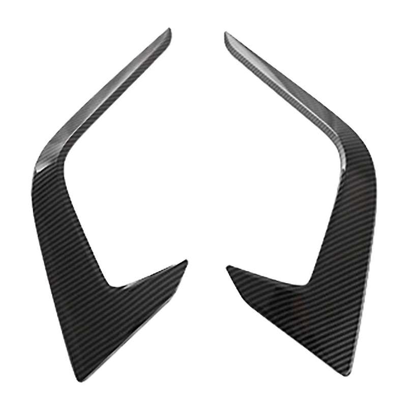 Car Front Bumper Splitter Spoiler Covers Trim Fog Lights Eyebrow Wind Knife Sticker for 11Th 2021-20