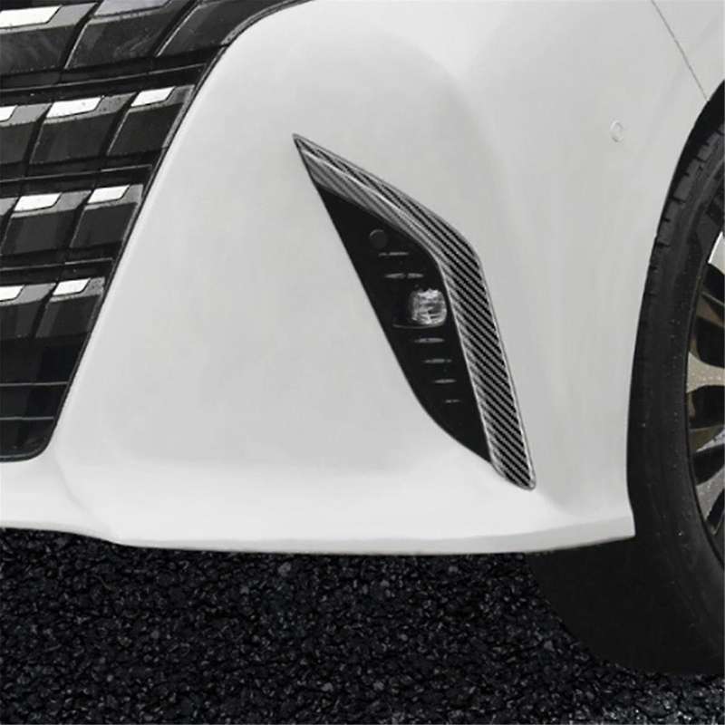 Car Front Bumper Splitter Spoiler Decorative Trims Fog Light Canard for Alphard 40 Series 2023+ Abs