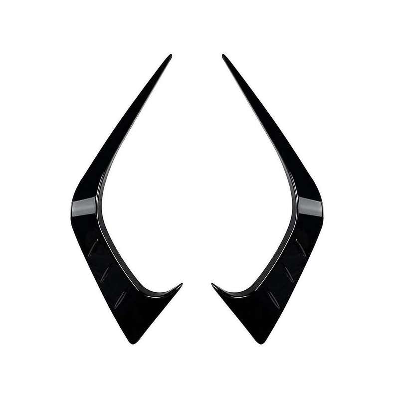 Car Front Bumper Splitter Spoiler Fog Light Canard for 11th Generation 2021+ Glossy Black