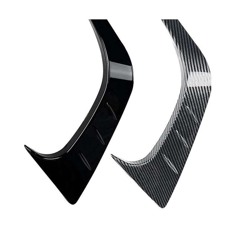Car Front Bumper Splitter Spoiler Fog Light Canard for 11th Generation 2021+ Carbon Fiber Pattern